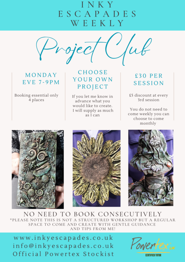 Powertex Project Club - MONDAY Evenings except the last IN THE MONTH