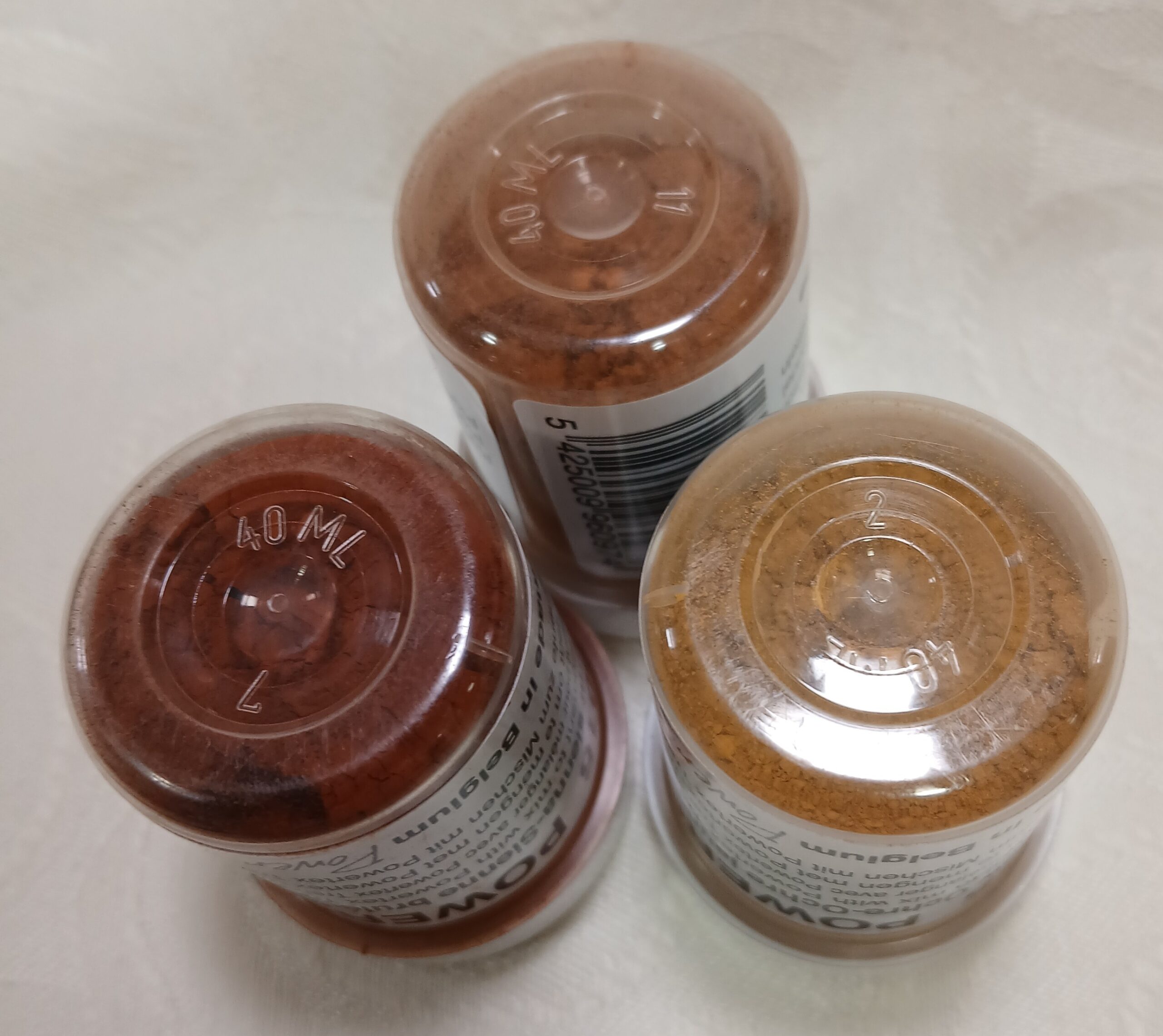 POWERCOLOUR PIGMENT "EARTH" COLLECTION (3 TUBS) SPECIAL OFFER 12.1.26