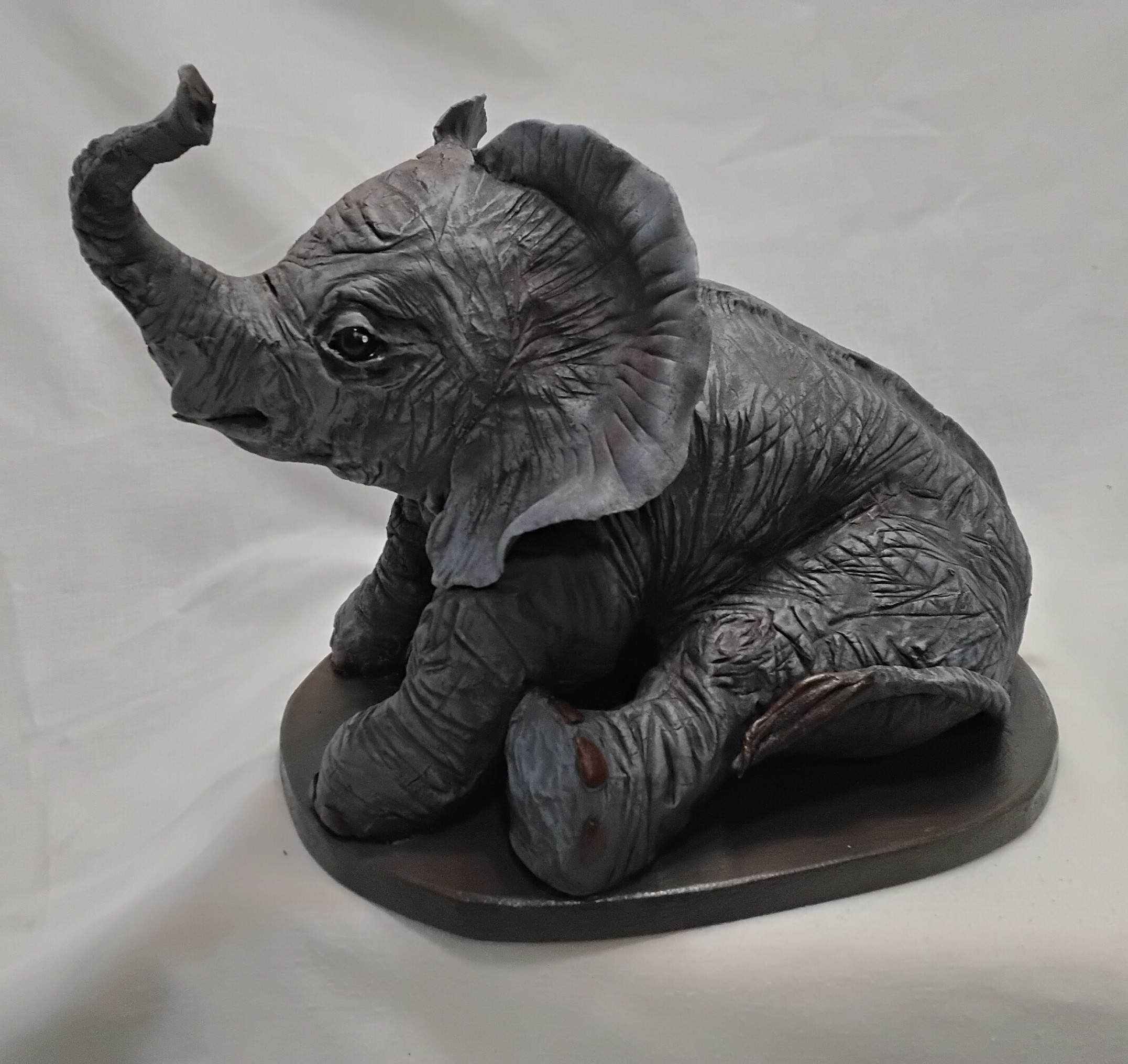 Video Tutorial Stone Art Clay Baby Elephant - Video links ONLY